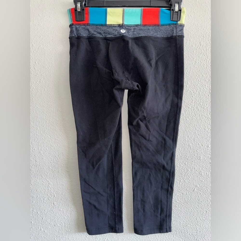 A7 - 395 Colorful color block lululemon leggings 23” inseam